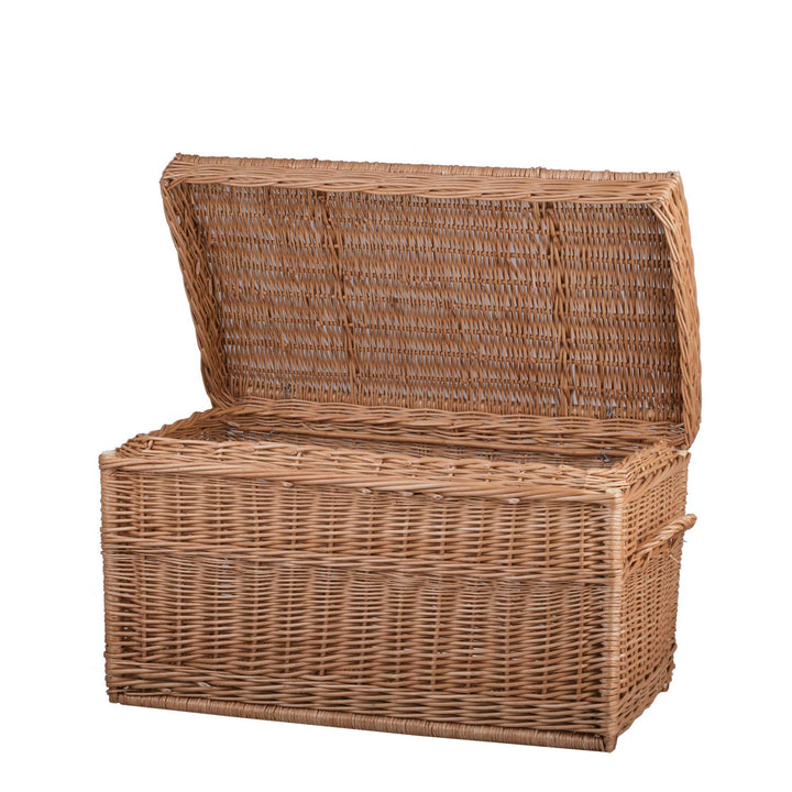 Wäscheschrank, Wäschekorb, Wäschepuff aus Weide, Spielzeugkorb aus Weide (Natur), Natur