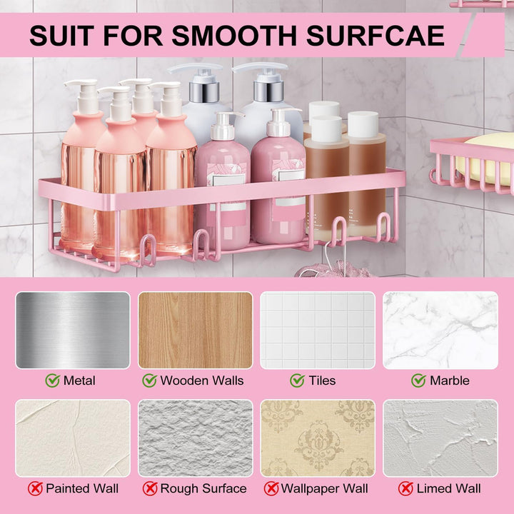 Esteopt Duschablage Ohne Bohren: rostfreie Badezimmer,Shampoo Halterung,Bathroom Organizer Shelf,sel
