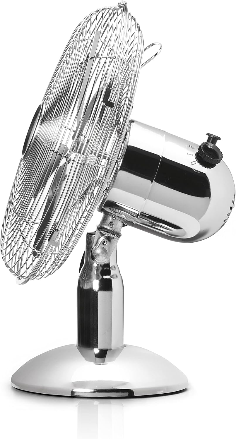 Tristar VE-5953 Tischventilator – 30 cm Durchmesser – 3 Geschwindigkeiten – 35 Watt – Metall –Silber
