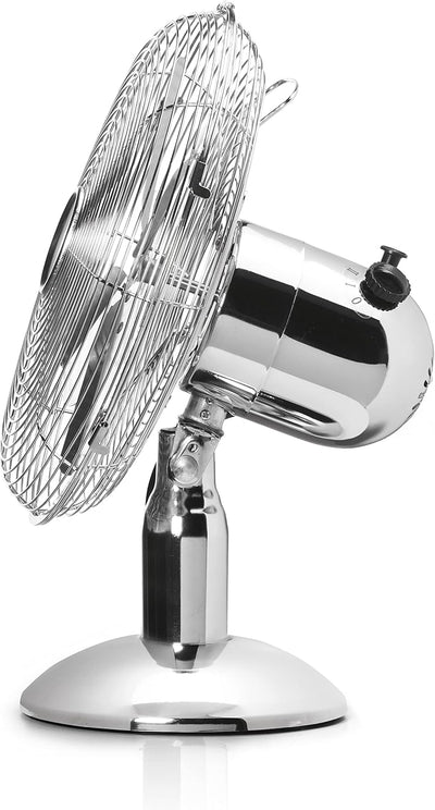 Tristar VE-5953 Tischventilator – 30 cm Durchmesser – 3 Geschwindigkeiten – 35 Watt – Metall –Silber