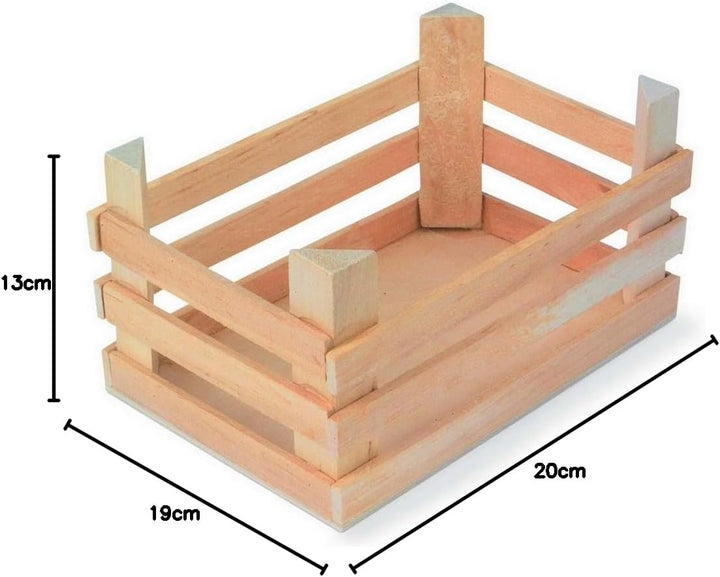 small foot Kisten natur, aus Holz, 3er Set, ca. 18 x 12 x 10 cm, Ideal zur Aufbewahrung oder Dekorat