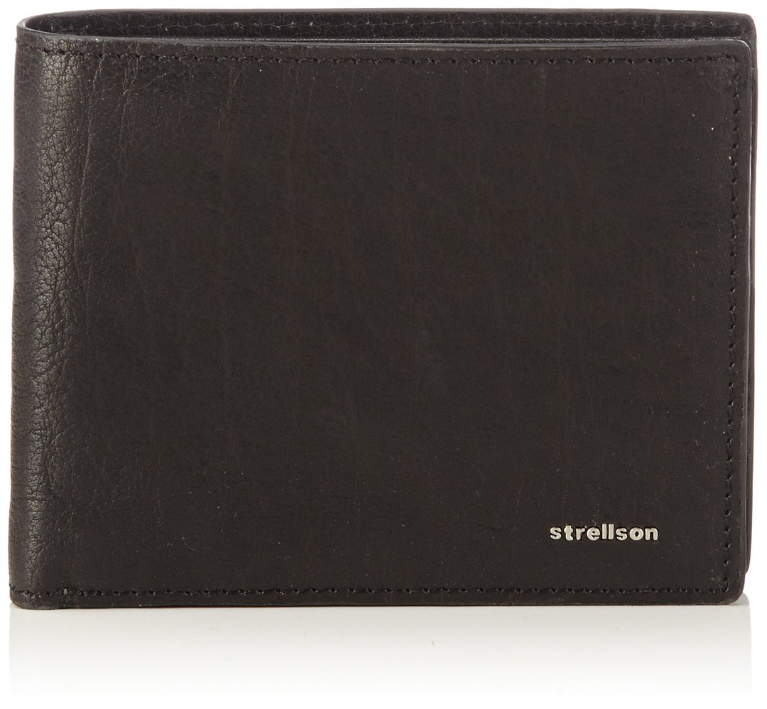 Strellson Herren Geldbeutel Jefferson Brieftasche aus Leder Schwarz (Black 900), Schwarz (Black 900)