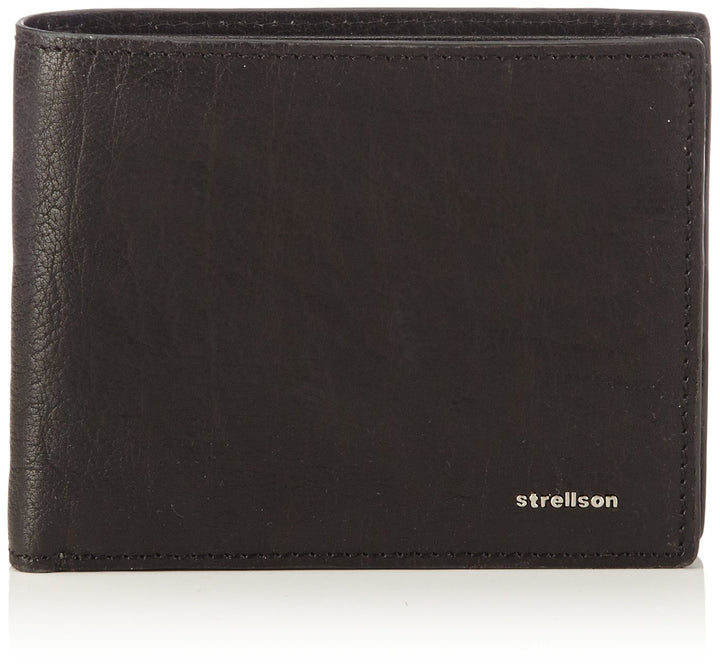 Strellson Herren Geldbeutel Jefferson Brieftasche aus Leder Schwarz (Black 900), Schwarz (Black 900)
