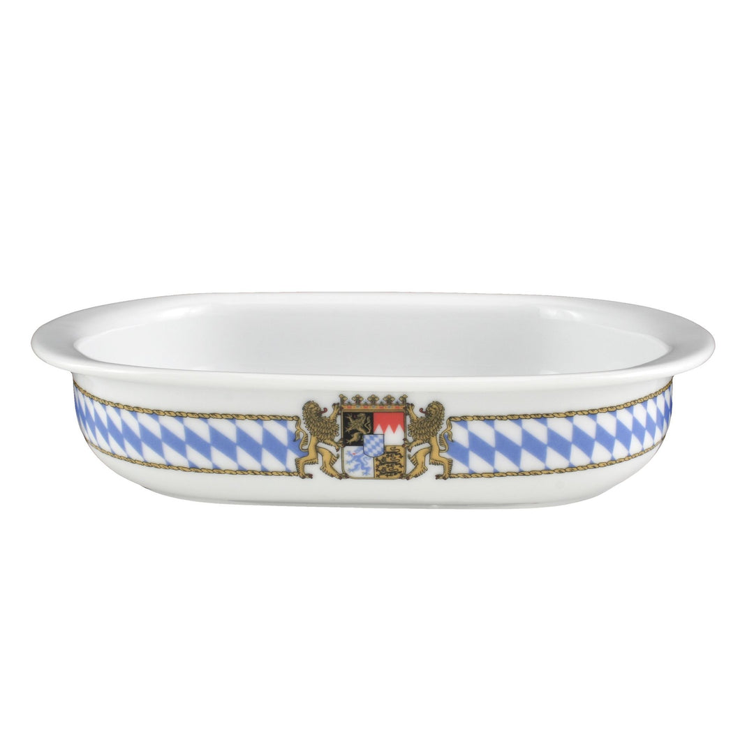 Seltmann Weiden 001.461759 Compact Bayern - Auflaufform/Ofenform - oval - 22x14,5 cm - Porzellan 1 S