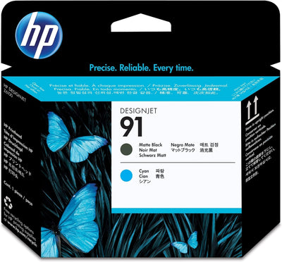 HP C9460A 91 Druckkopf matt schwarz und cyan schwarz/cyan, schwarz/cyan