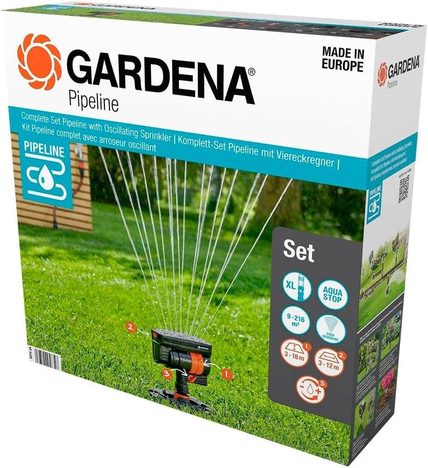 Gardena Set de inicio Pipeline Con Aspersor Oscilante