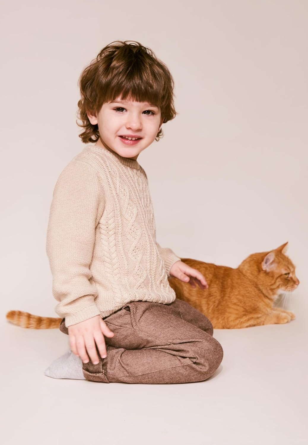 Stellou & friends Strickpullover für Jungen und Mädchen I Hochwertige Baby-Kleidung aus 100% Baumwol