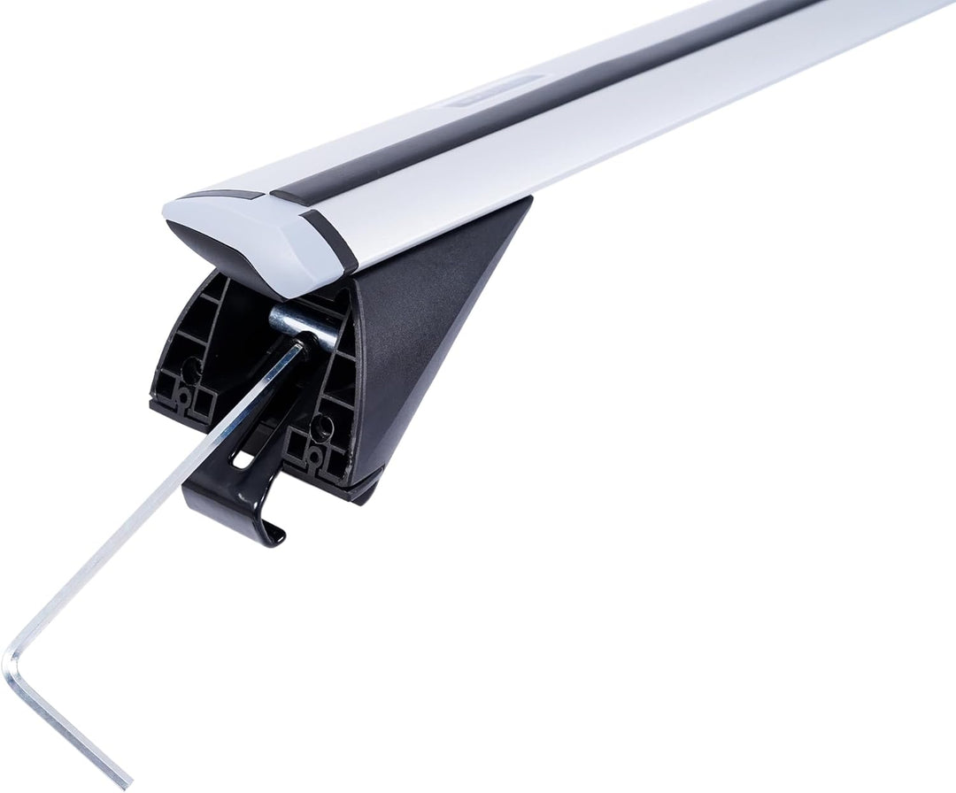 Kompletter Aluminium-Dachträger Relingträger Easy Line Advanced 120 cm für Seat Leon ST III Kombi 20