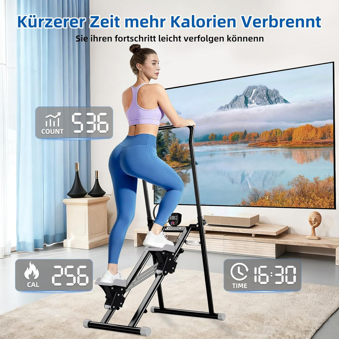 Stair Stepper für Zuhause, Stairmaster mit Einstellbarem 3 Stufen Widerstand für Ganzkörpertraining,