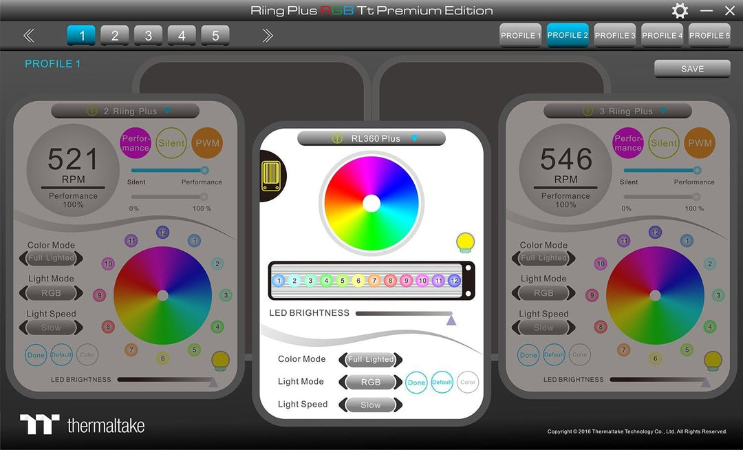 Thermaltake Pacific Rad Plus LED Radiator Panel / RGB