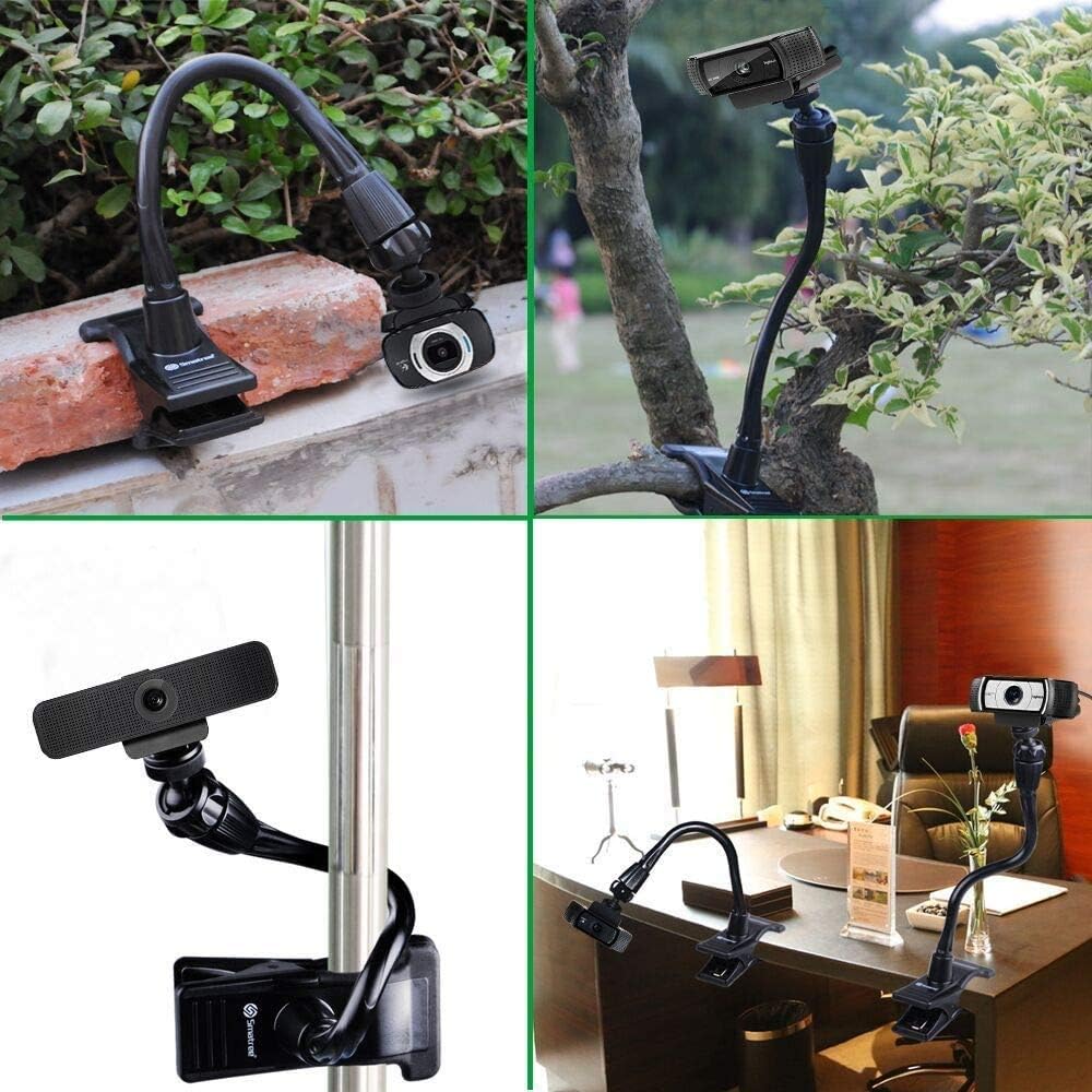 Webcam Stand und Telefonhalter, Smatree Flexible Backenhalterung für Klemmclips Kompatibel mit Logit