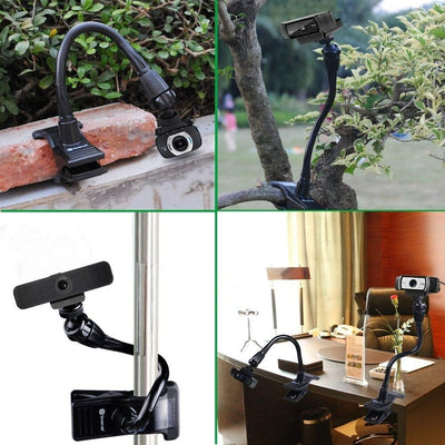 Webcam Stand und Telefonhalter, Smatree Flexible Backenhalterung für Klemmclips Kompatibel mit Logit