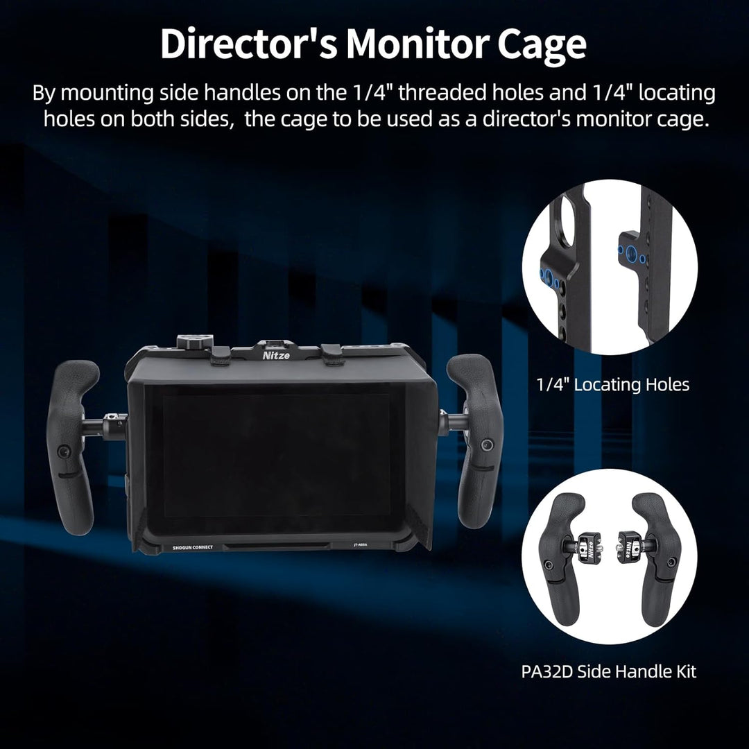 Nitze Käfig für Atomos Shogun Connect, Monitor Cage für Atomos Shogun Connect/Shogun/Shogun Ultra mi