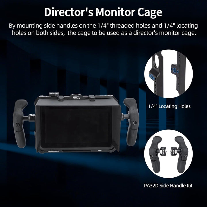 Nitze Käfig für Atomos Shogun Connect, Monitor Cage für Atomos Shogun Connect/Shogun/Shogun Ultra mi