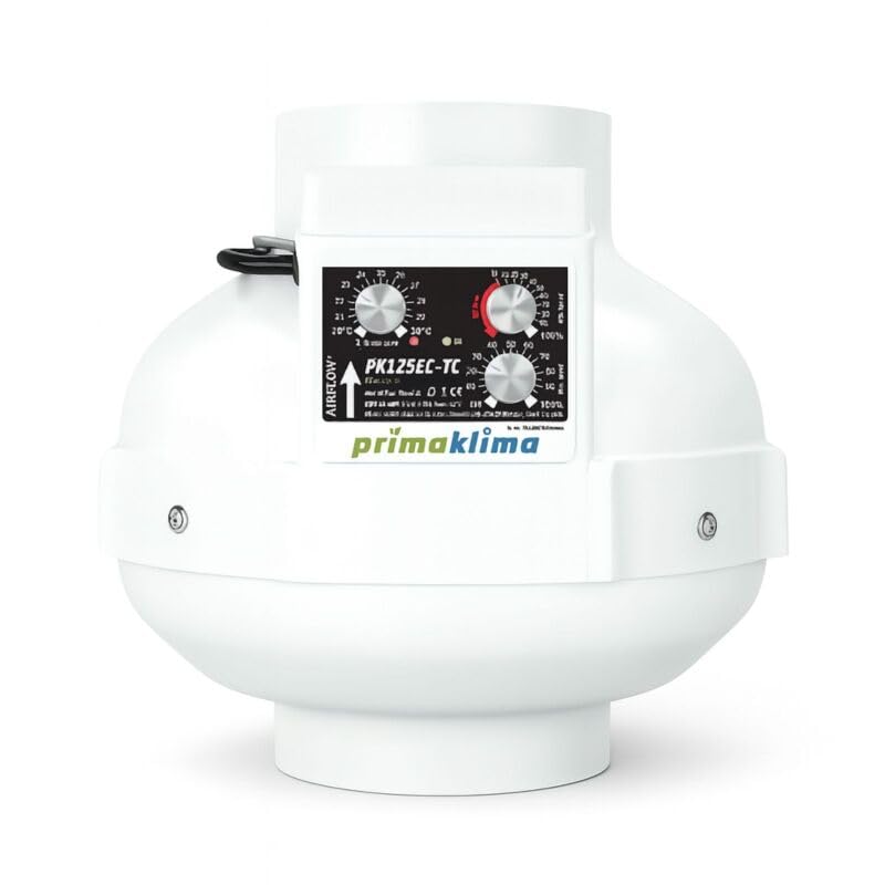 Prima Klima Fan 160 mm 820 m3/h - Abluftventilator Rohrventilator Grow Lüfter Abluft Growzelt Lüfter