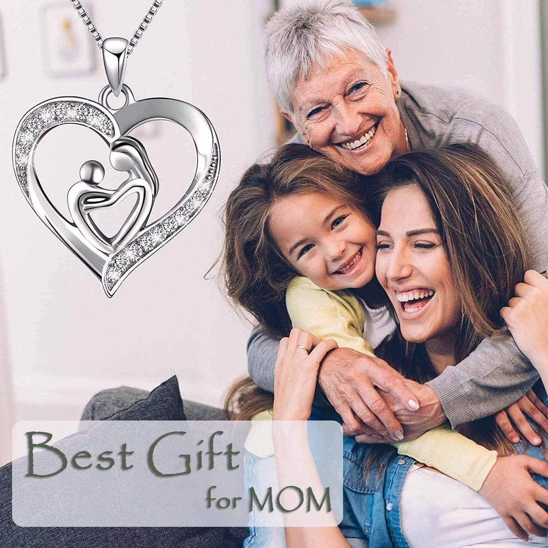 LIHELEI Handgefertigte Rosen Schmuck Geschenk Box mit Herz Kette Halskette für Damen, Geschenke für