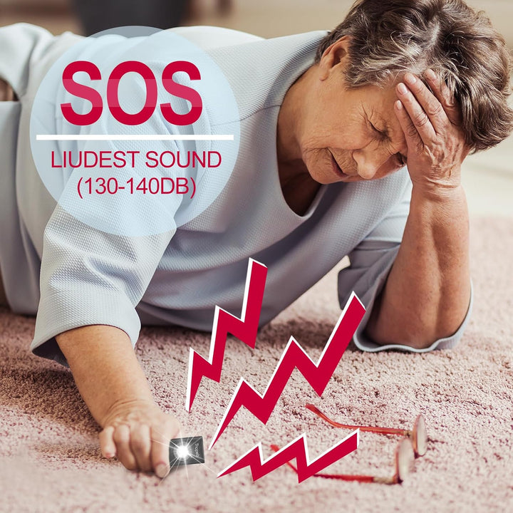 Selbstverteidigungs-Schlüsselanhänger mit Sirene, Wiederaufladbar, Persönlicher Sicherheitsalarm, 13