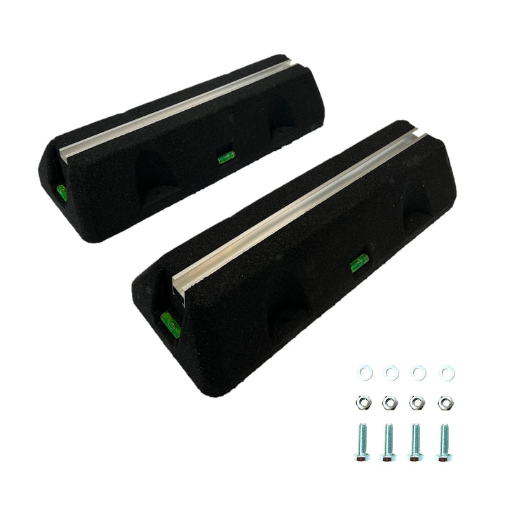 Dämpfungssockel Set 2x450 mm Bodenkonsole für Klimaanlagen, Wärmepumpen | 2 Stück Antivibrationsfüss