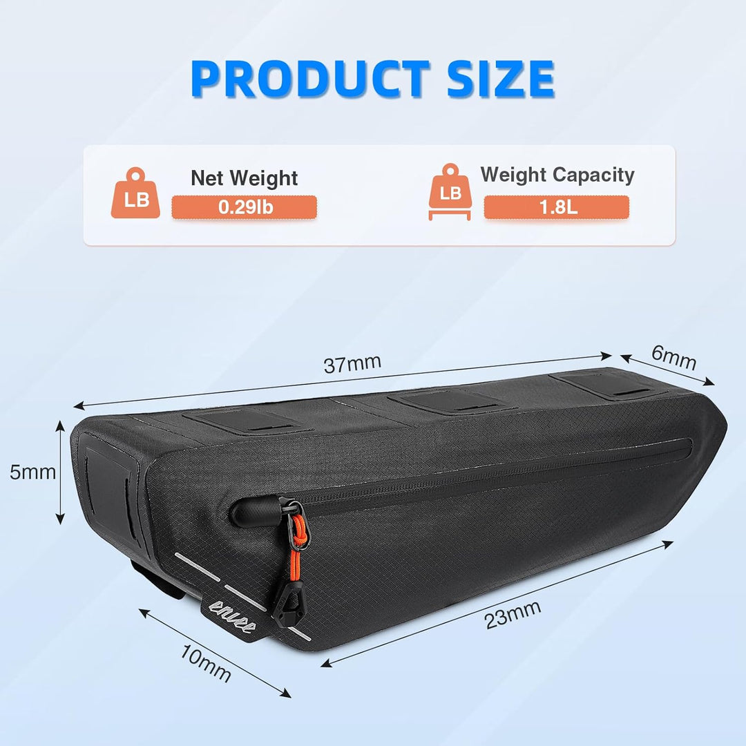 WEEROCK Fahrrad Rahmentasche 1.8L Wasserabweisende Rohrtasche Triangeltasche Fahrradtasche Rahmen Un