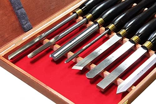 HOLZMANN HSS-Profi-Drechselmesser Set 8-tlg H8TLGN Drechseleisen-Satz Drechseln