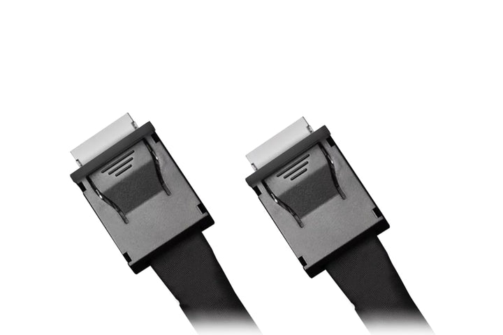 ICY DOCK MB302L-B Datenkabel - 1x MCIO SFF-TA-1016 8i zu 2x OCuLink SFF-8611 4i Länge 50cm 1x MCIO 8