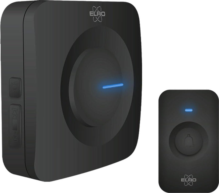 ELRO DB3000-P1C1B Funk Türklingel Set Tragbare Empfänger mit Batterie-Wasserdicht, 100m Reichweite,