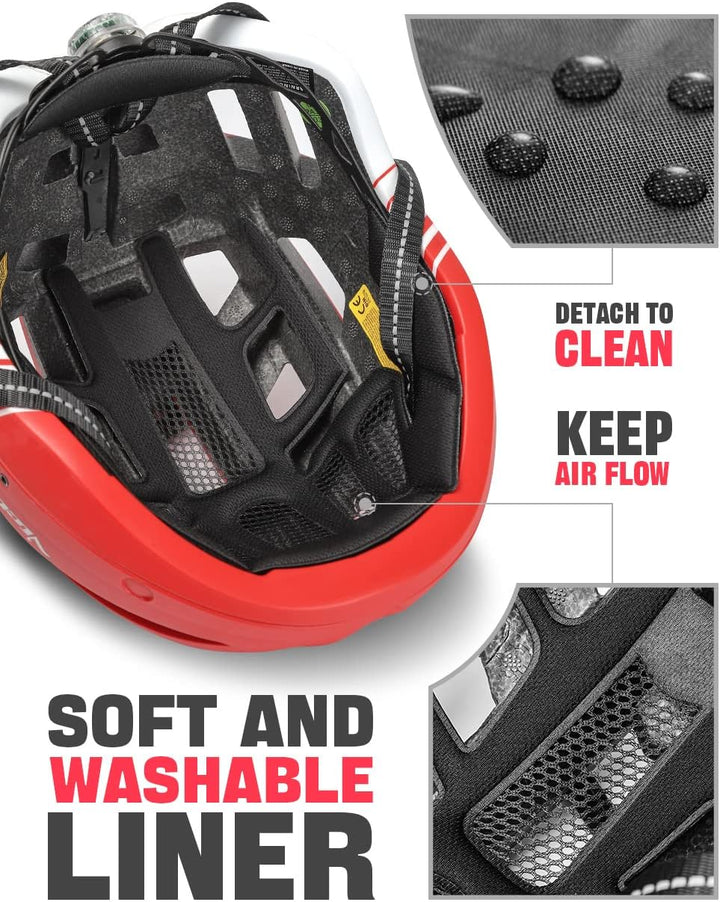 VICTGOAL Fahrradhelm MTB Mountainbike Helm mit magnetischem Visier Abnehmbarer Sonnenschutzkappe und