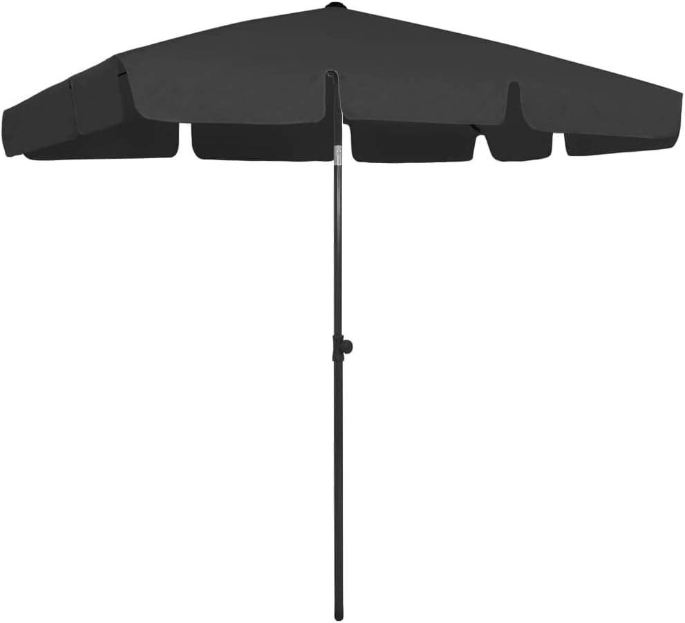 vidaXL Strandschirm Kippbar Sonnenschirm Balkonschirm Gartenschirm Ampelschirm Marktschirm Schirm Te