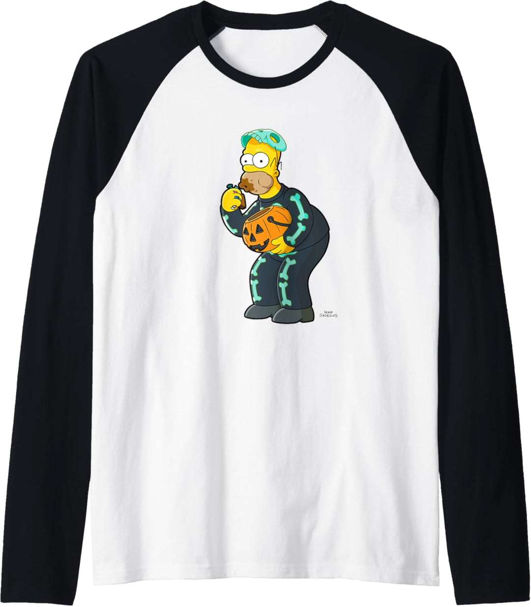 The Simpsons Homer Candy Feast Treehouse of Horror Halloween Raglan