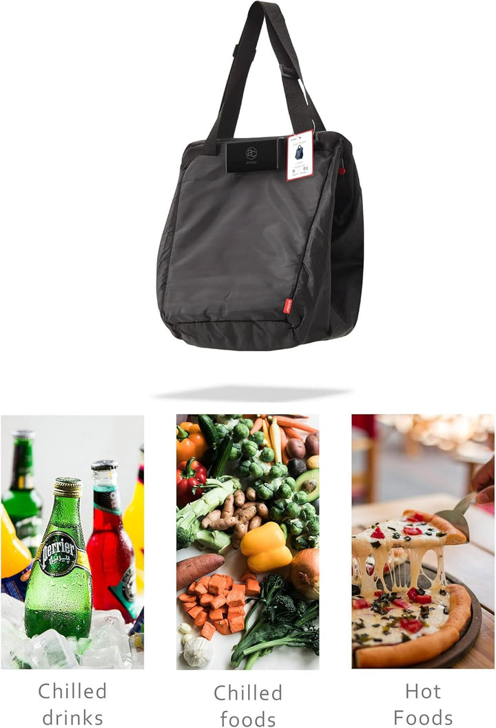achilles, Isolierte Kühltasche zum Einhängen, Einkaufswagentasche faltbar, Thermotasche, Kühlbox, gr