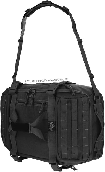 Maxpedition Reisetasche Fliegerduffel Adventure, 37 l 61 in Schwarz, 61 in Schwarz