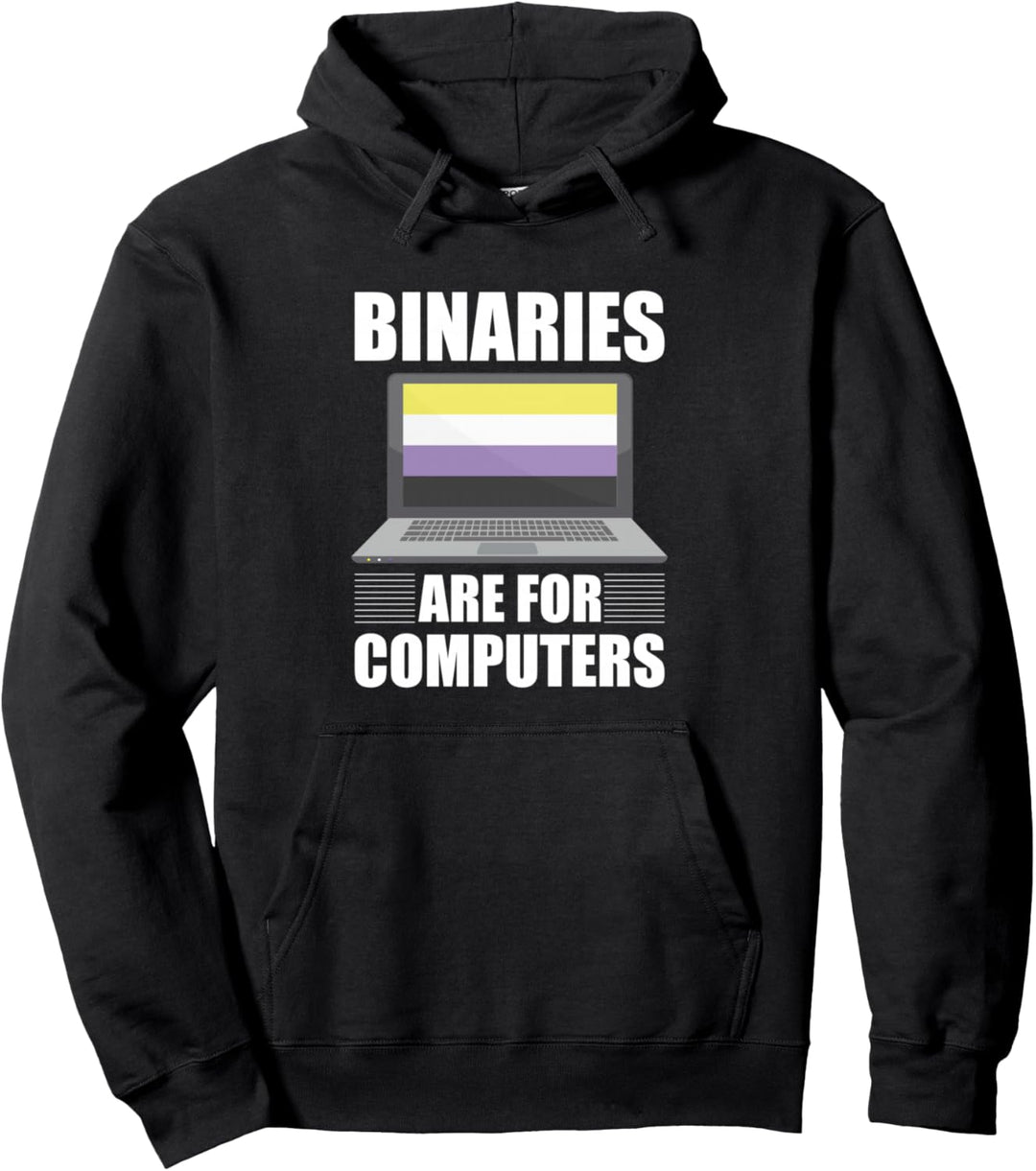 Nicht-binär Geschlechtsidentität Binaries Regenbogen LGBT Pullover Hoodie
