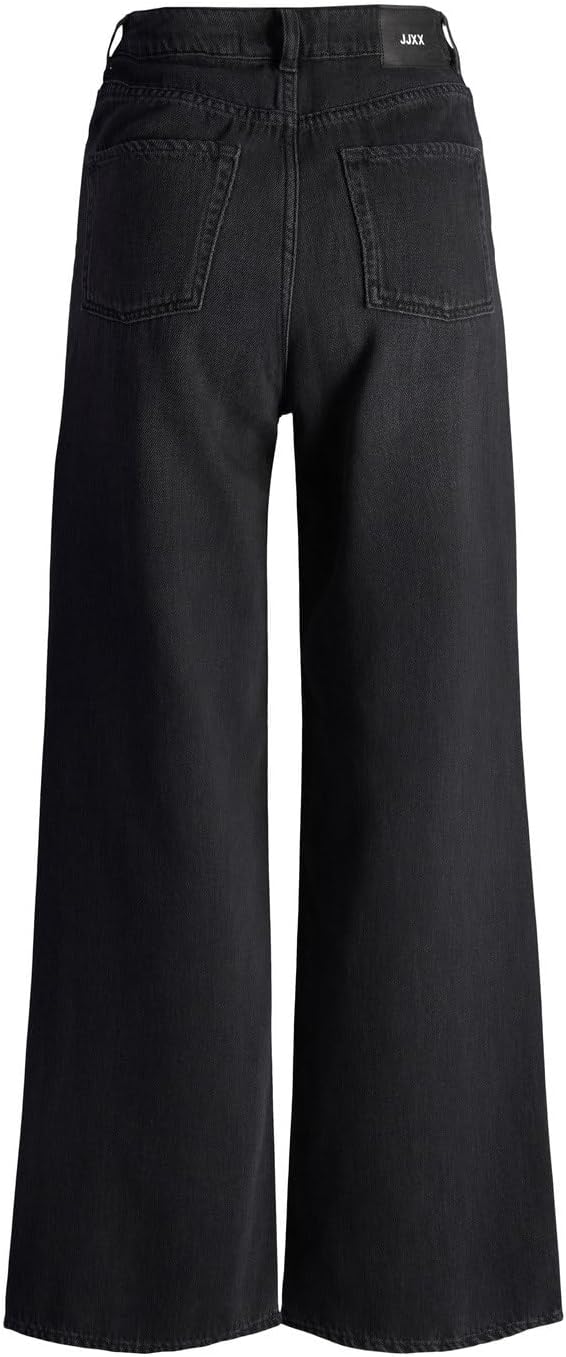 JJXX Female Wide fit Jeans JXTOKYO Wide HW CR6015 26W / 30L Black Denim, 26W / 30L Black Denim