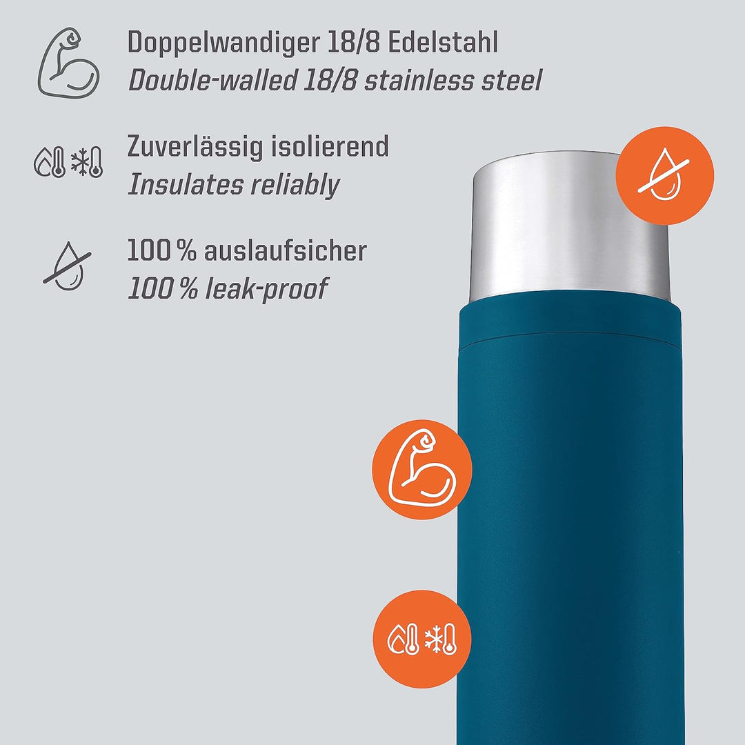 Esbit Thermoflasche Sculptor - Isolierte Flasche aus Edelstahl für warme und kalte Getränke – 1000 m