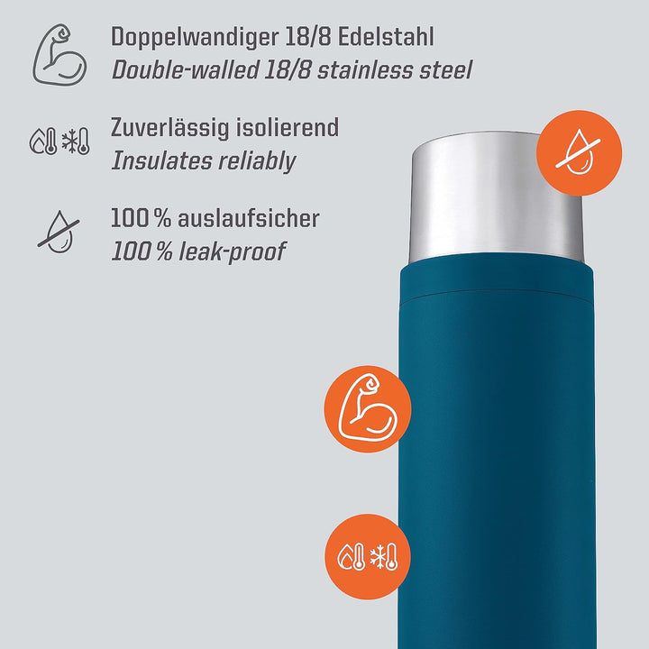 Esbit Thermoflasche Sculptor - Isolierte Flasche aus Edelstahl für warme und kalte Getränke – 1000 m