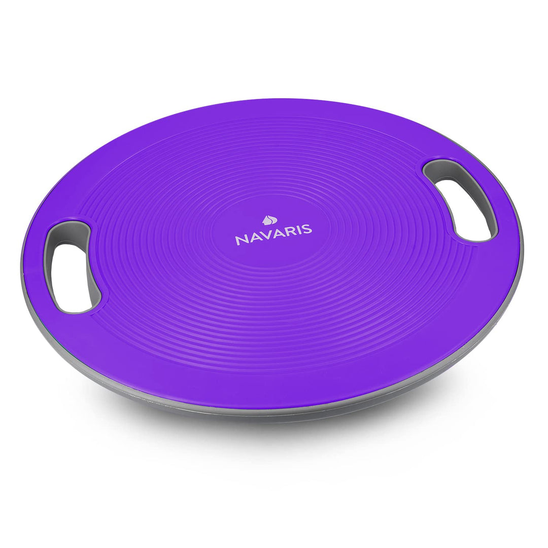 Navaris Balance Board mit Griff - Therapie Kreisel Wackelbrett - Fitness Reha Balance Kraft Training