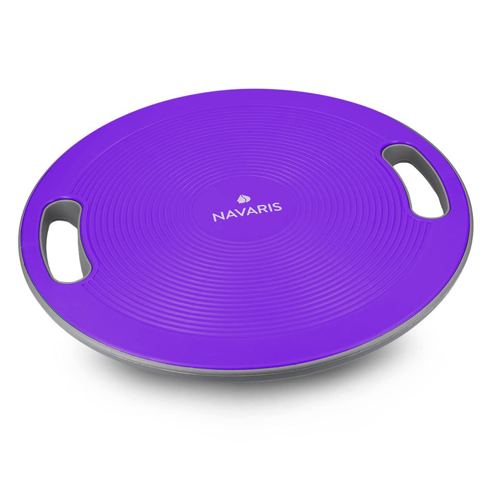 Navaris Balance Board mit Griff - Therapie Kreisel Wackelbrett - Fitness Reha Balance Kraft Training