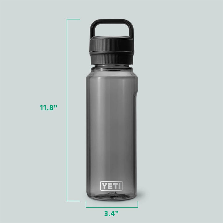 YETI Yonder Wasserflasche mit Yonder Chug Deckel, 1 l, Anthrazit 1 l Dunkelgrau, 1 l Dunkelgrau