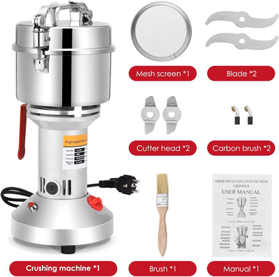 Kotsy 500g Tragbare Getreidemühle 220 V Hochgeschwindigkeits Schleifmaschine Mehl Pulver Maschine fü