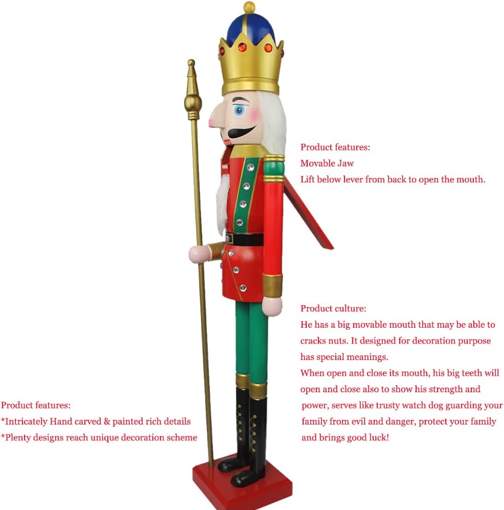 CDL L/4füsse/120cm/4ft/4fuss/120 cm Leben grösse Leben grösse grosse/Riesen Rot Weihnachten Holz Nus