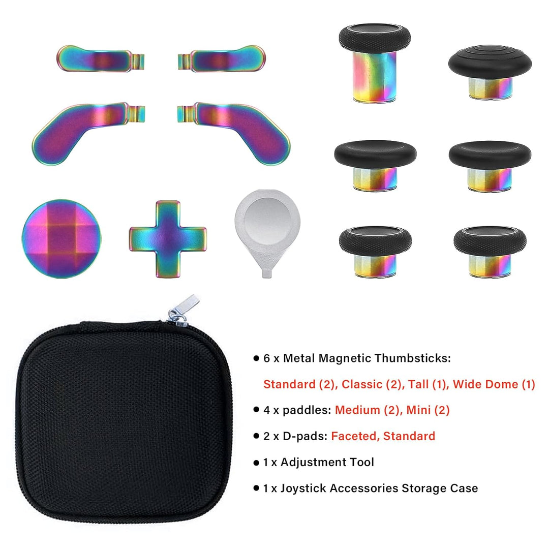 inRobert Joysticks f??¨¬1r Xbox Elite Controller Serie 2 Core Paddles, Metall Ersatz Thumbsticks Zub