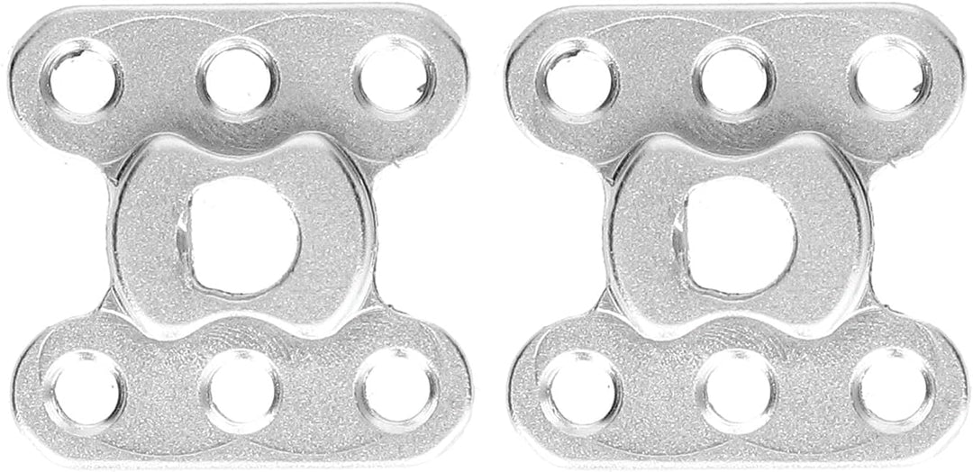 2Pcs Flansch Wellenkupplung Aluminiumlegierung 6mm D Loch Leichte Flanschkupplung Stecker Lagerbesch