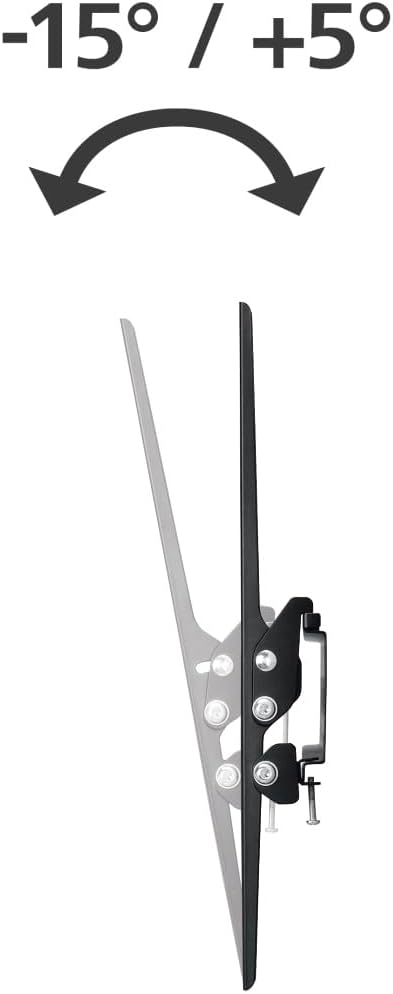Hama TV Wandhalterung, neigbar (TV Wandhalterung 32-75 Zoll, VESA 50x50 bis VESA 600x400, bis 40 kg,