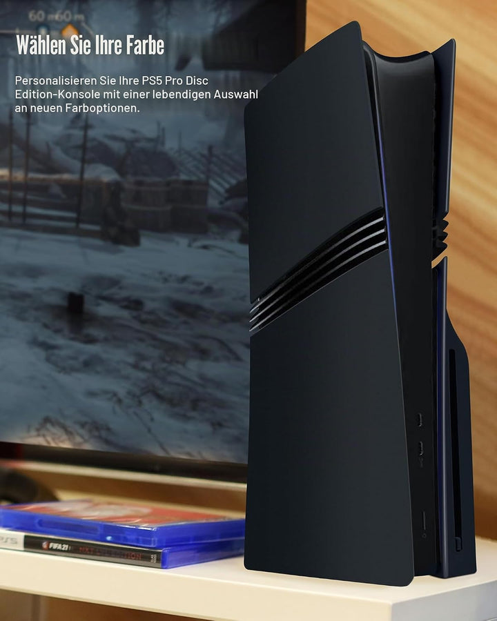 Joso Faceplate für PS5 Pro CD-ROM Version, Anti-Scratch staubdichtes Gehäuse Ersatz, Abdeckung Haut