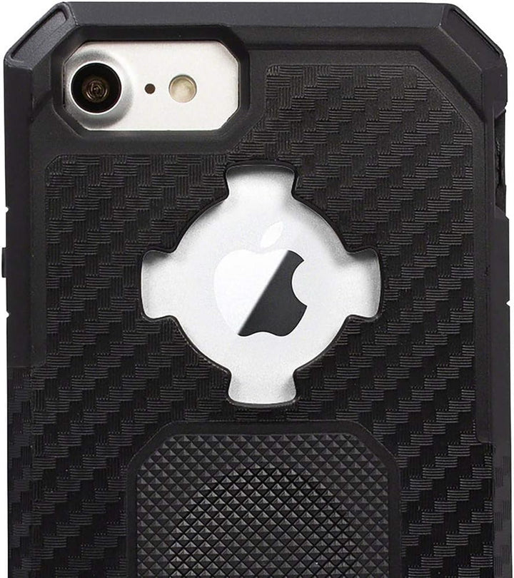 Rokform - Magnetische iPhone SE (2. Generation)/8/7/6 Hülle mit Drehverschluss-Halterung, Militärqua