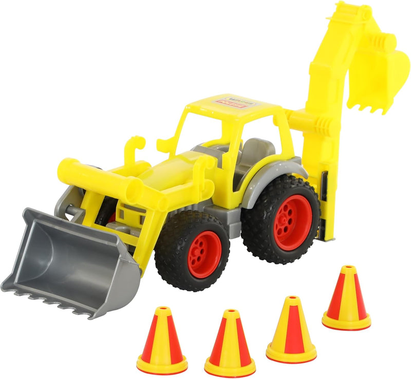 Polesie Wader Quality Toys 0377 ConsTruck Loader mit Baggerarm