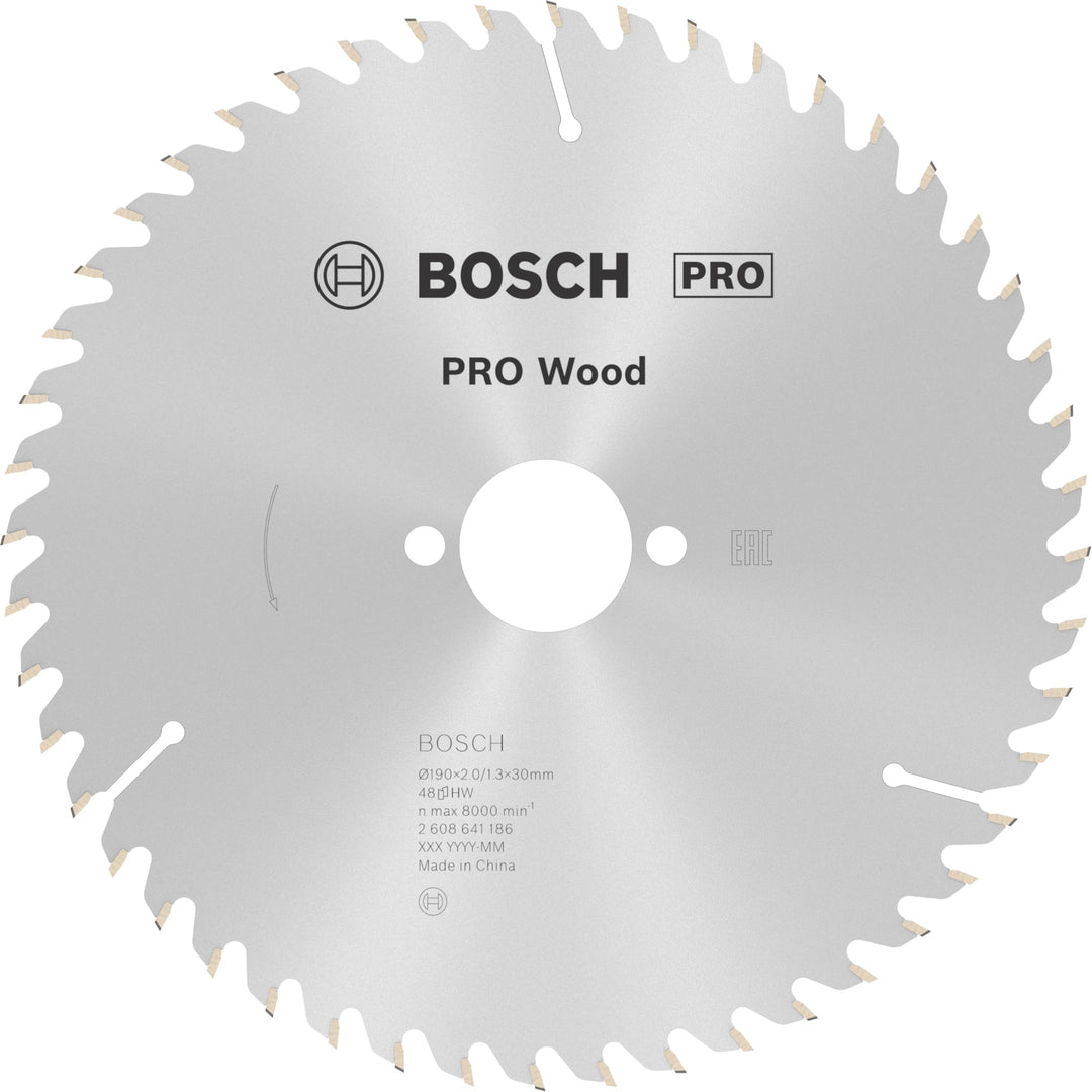 Bosch Accessories Bosch Professional Kreissägeblatt Optiline Wood (für Holz, 190 x 30 x 2,0 mm, 48 Z