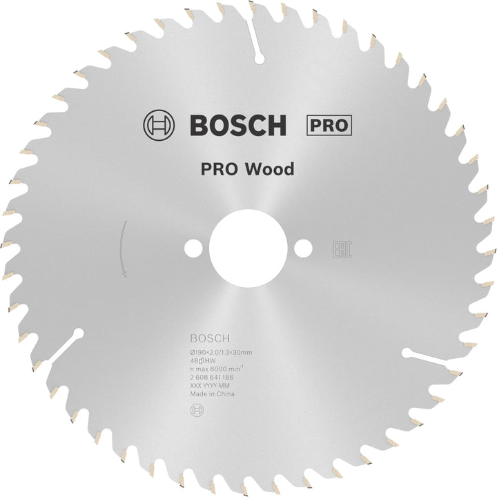 Bosch Accessories Bosch Professional Kreissägeblatt Optiline Wood (für Holz, 190 x 30 x 2,0 mm, 48 Z