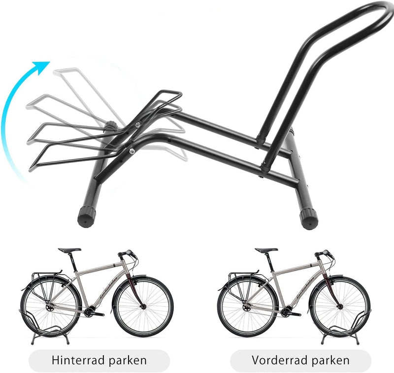 2x Ikodm Fahrradständer Boden 16 bis 29 Zoll, Freistehender Geeignet für alle Vorderrad oder Hinterr