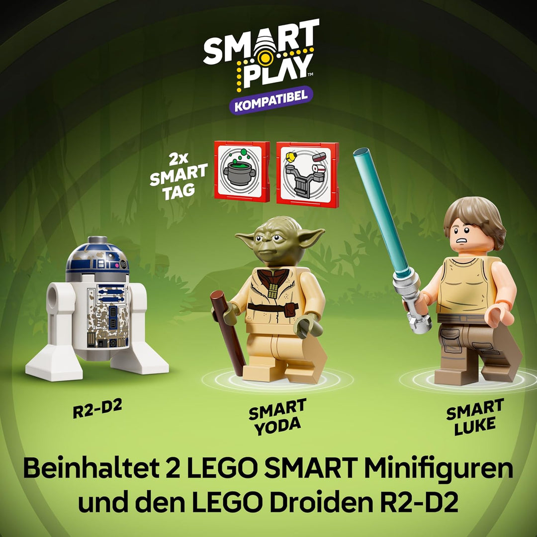 LEGO Star Wars 75422 SMART Play: Jedi-Training an Yodas Hütte - Kompatibles Interaktives Spielzeug i